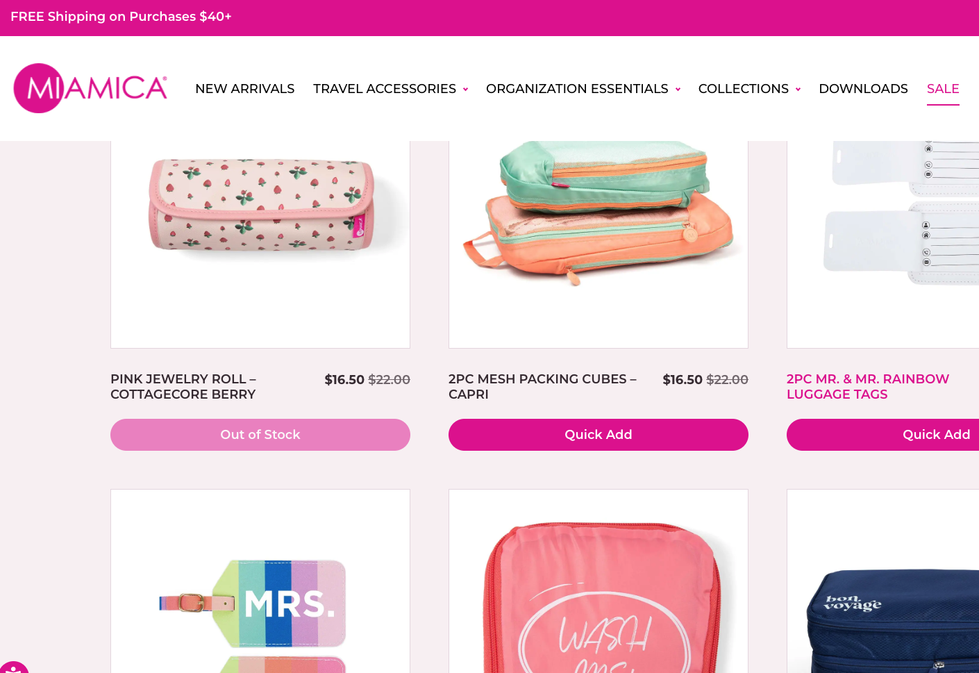 Miamica MegaMenu eCommerce Features